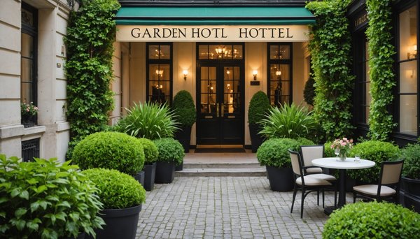 Hôtel jardin frénésie parisienne : un havre caché à découvrir